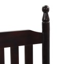  Fotel bujany z wygiętym siedziskiem, brązowy, drewno topolowe Lumarko!