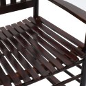  Fotel bujany z wygiętym siedziskiem, brązowy, drewno topolowe Lumarko!