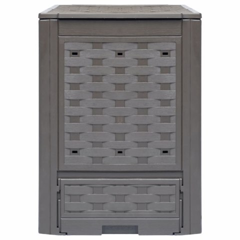  Kompostownik ogrodowy, brązowy, 60x60x83 cm, 300 L Lumarko!