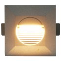  Lampy ścienne zewnętrzne LED, 6 szt., 5 W, srebrne, kwadratowe Lumarko!