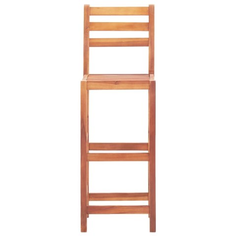  Stołki barowe, 2 szt., lite drewno akacjowe Lumarko!