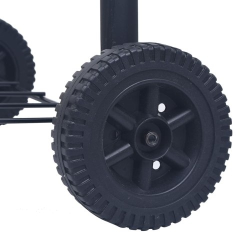  Grill ogrodowy z wędzarnią i dolną półką, czarny Lumarko!