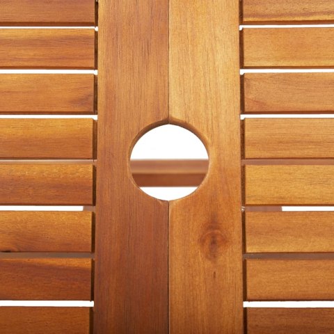  Składany stół ogrodowy, 135x85x75 cm, lite drewno akacjowe Lumarko!