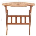  Składany stół ogrodowy, 90x75 cm, lite drewno akacjowe Lumarko!