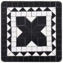  Stolik mozaikowy, czarno-biały, ceramiczny Lumarko!