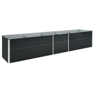  Podwyższona donica z galwanizowanej stali 400x80x45 cm antracyt Lumarko!