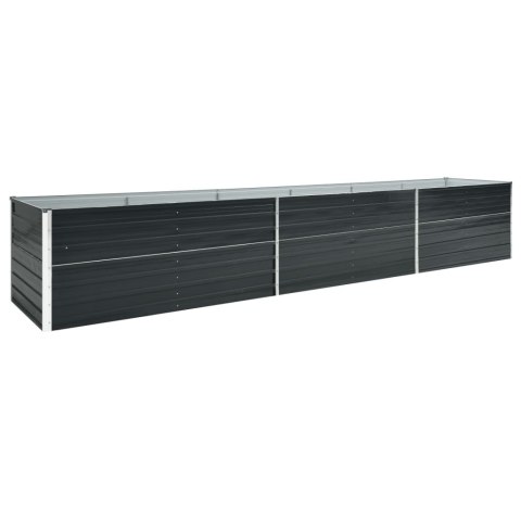  Podwyższona donica z galwanizowanej stali 480x80x77 cm antracyt Lumarko!