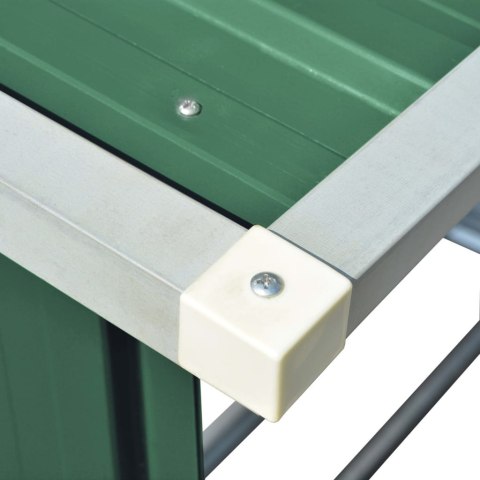  Wiata na drewno, stal galwanizowana, 163 x 83 x 154 cm, zielona Lumarko!