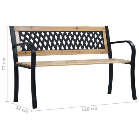  Ławka ogrodowa, 120 cm, drewno Lumarko!