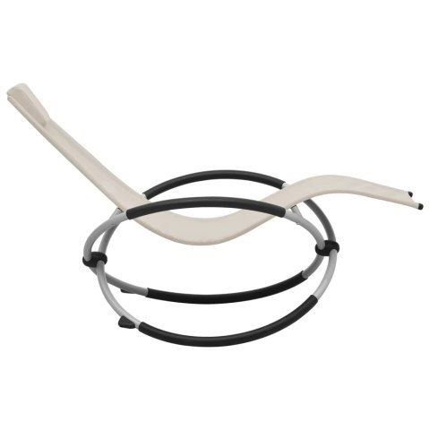  Leżak dla dzieci, stalowy, kremowy Lumarko!