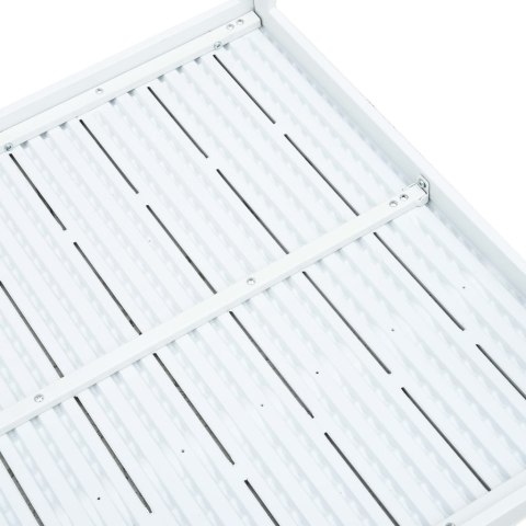  Stolik kawowy, biały, 78x78x74 cm, HDPE o wyglądzie drewna Lumarko!