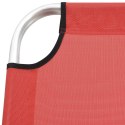  Wysoki leżak dla seniora, składany, czerwony, aluminiowy Lumarko!