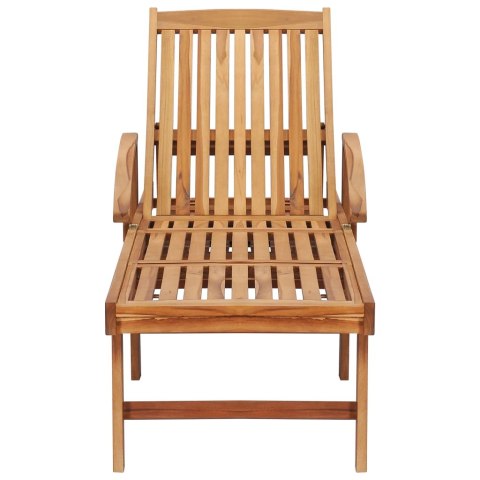  Leżak ze stolikiem, lite drewno tekowe Lumarko!