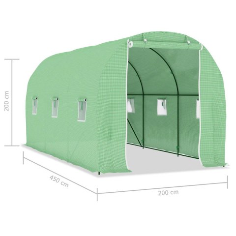  Szklarnia ogrodowa, 9 m², 4,5 x 2 x 2 m Lumarko!