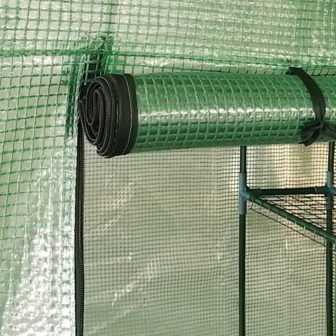  Szklarnia z półkami, stalowa, 143x143x195 cm Lumarko!