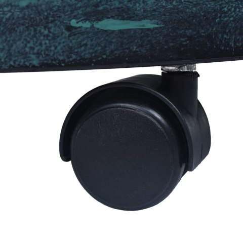  Stojaki na kółkach pod donice, 6 szt., zielone, 38 cm, plastik Lumarko!