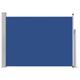  Wysuwana markiza boczna na taras, 100 x 500 cm, niebieska Lumarko!