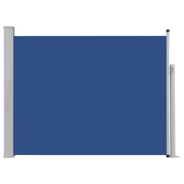  Wysuwana markiza boczna na taras, 140 x 500 cm, niebieska Lumarko!