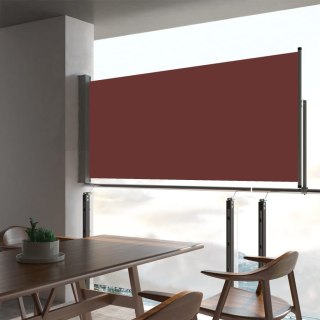  Wysuwana markiza boczna na taras, 60 x 300 cm, brązowa Lumarko!