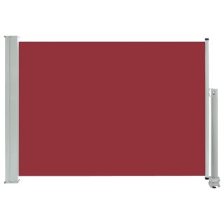  Wysuwana markiza boczna na taras, 80 x 300 cm, czerwona Lumarko!