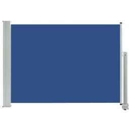  Wysuwana markiza boczna na taras, 80 x 300 cm, niebieska Lumarko!