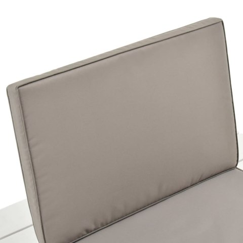  Siedzisko ogrodowe z poduszką, plastik, białe Lumarko!