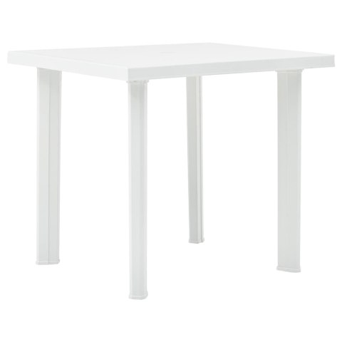  Stół ogrodowy, biały, 80 x 75 x 72 cm, plastikowy Lumarko!