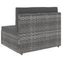  Sofa modułowa 3-osobowa, rattan PE, szara Lumarko!