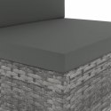  Sofa modułowa 3-osobowa, rattan PE, szara Lumarko!