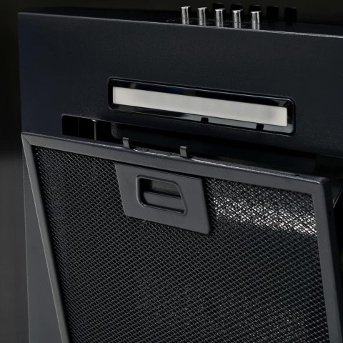  Ścienny okap kuchenny, stal nierdzewna, 756 m³/h, 60 cm, czarny Lumarko!