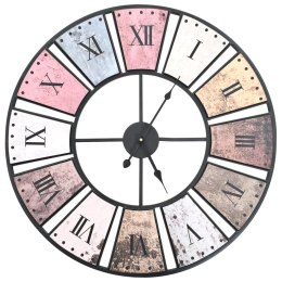  Zegar ścienny vintage z mechanizmem kwarcowym, 60 cm, XXL Lumarko!
