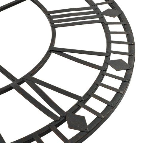  Zegar ścienny vintage z mechanizmem kwarcowym, metal, 60cm, XXL Lumarko!