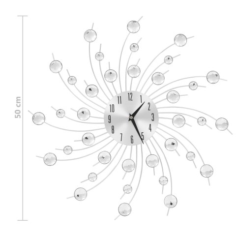  Zegar ścienny z mechanizmem kwarcowym, nowoczesny design, 50 cm Lumarko!