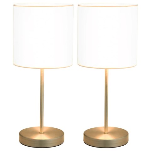  Lampy stołowe, 2 szt., dotykowe, białe, E14 Lumarko!