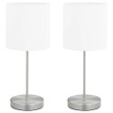  Lampy stołowe, 2 szt., dotykowe, białe, E14 Lumarko!
