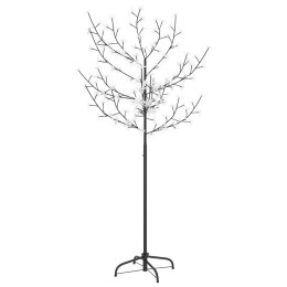  Drzewko z lampkami, 120 LED, zimny biały, kwiat wiśni, 150 cm Lumarko!