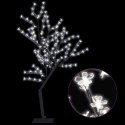  Drzewko z lampkami, 128 LED, zimny biały, kwiat wiśni, 120 cm Lumarko!