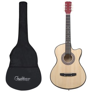  12-cz. zestaw z gitarą akustyczną z wycięciem, 6 strun, 38" Lumarko!