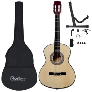  12-częściowy zestaw do nauki gry na gitarze klasycznej 4/4 39" Lumarko!