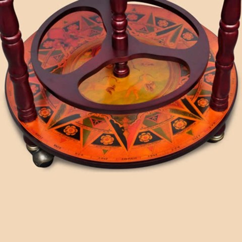  Globobar ze stojakiem na wino, drewno eukaliptusowe Lumarko!