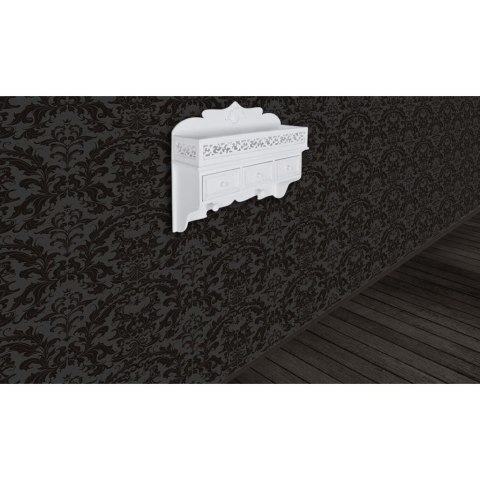  Półka ścienna z trzema szufladami i dwoma wieszakami Lumarko!