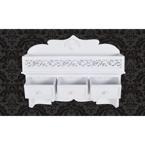  Półka ścienna z trzema szufladami i dwoma wieszakami Lumarko!