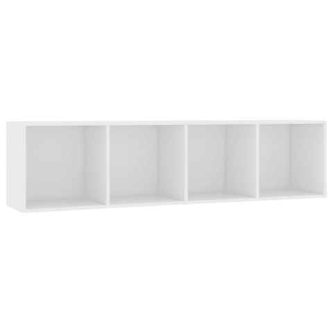  Regał na książki/szafka TV, biały, 143x30x36 cm Lumarko!
