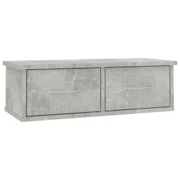  Półka ścienna z szufladami, betonowa szarość, 60x26x18,5 cm Lumarko!