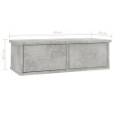  Półka ścienna z szufladami, betonowa szarość, 60x26x18,5 cm Lumarko!