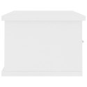  Półka ścienna z szufladami, biała, 60x26x18,5 cm, płyta wiórowa Lumarko!