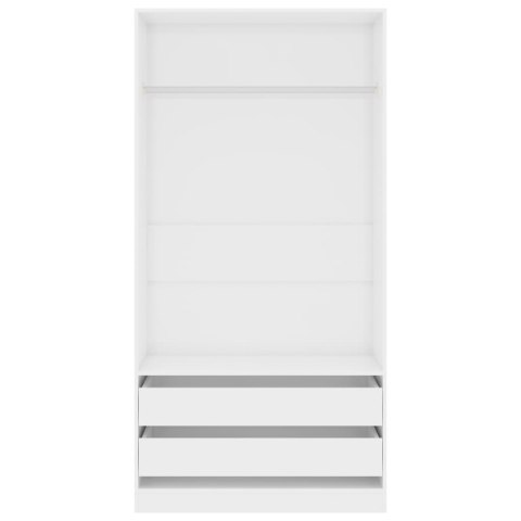  Szafa, biała na wysoki połysk, 100x50x200 cm, płyta wiórowa Lumarko!