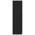  Szafa, czarna, 80x52x180 cm, płyta wiórowa Lumarko!