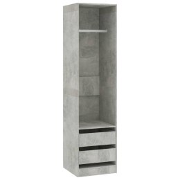  Szafa z szufladami, betonowy szary, 50x50x200 cm, płyta wiórowa Lumarko!