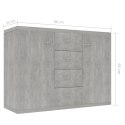  Szafka, betonowa szarość, 88 x 30 x 65 cm, płyta wiórowa Lumarko!